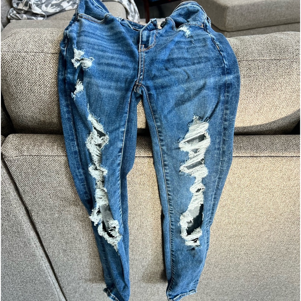 Ae ripped jeans